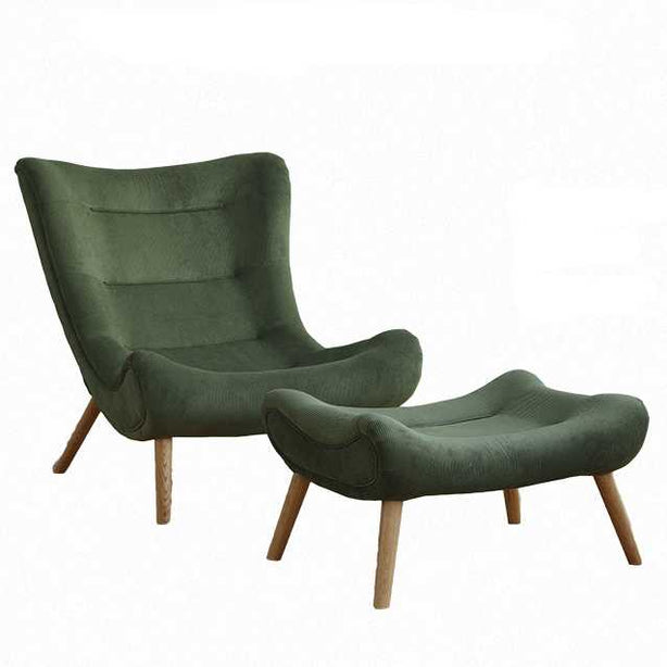 Italian Oakwood Lounge Chair
