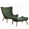 Italian Oakwood Lounge Chair