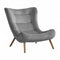 Italian Oakwood Lounge Chair