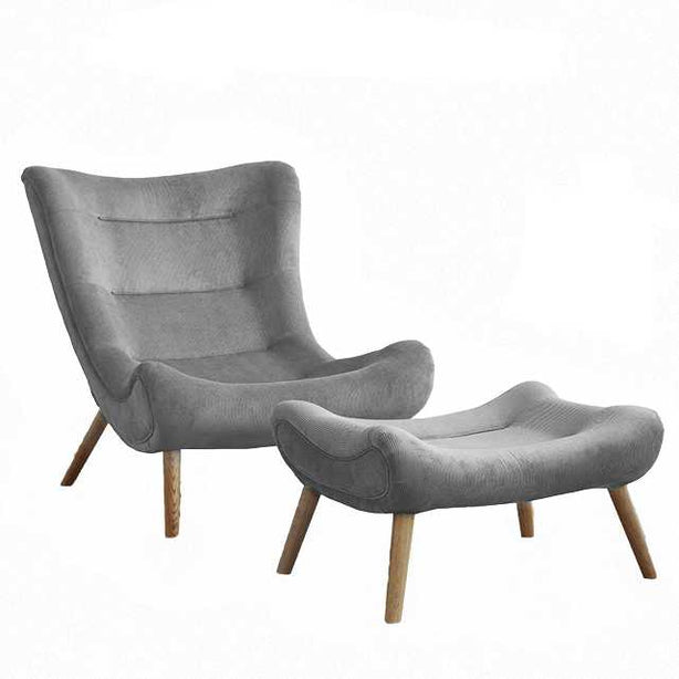 Italian Oakwood Lounge Chair