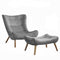 Italian Oakwood Lounge Chair