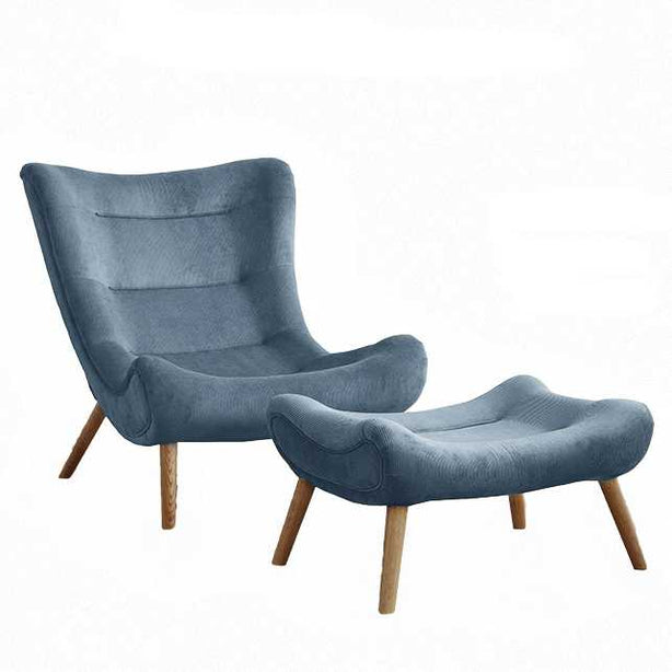 Italian Oakwood Lounge Chair
