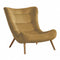 Italian Oakwood Lounge Chair