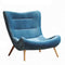 Italian Oakwood Lounge Chair