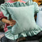 Velvet Ruffle Cushion