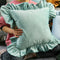 Velvet Ruffle Cushion