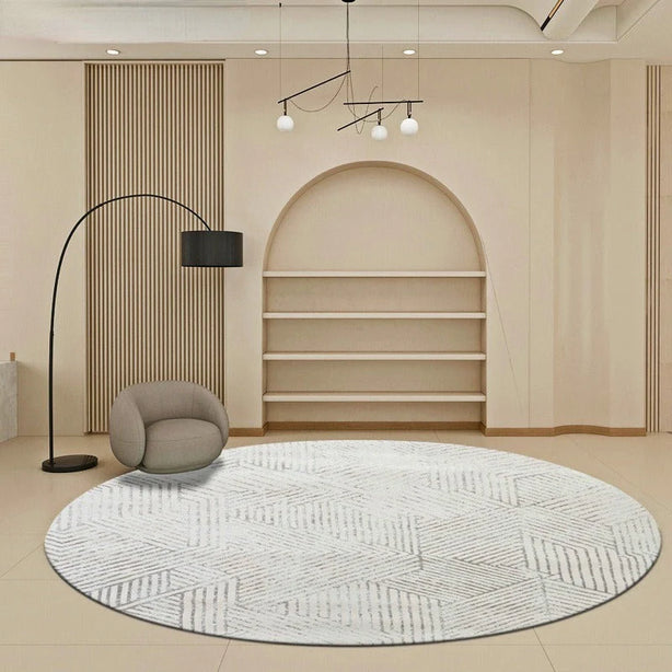 Minimal Round Rug