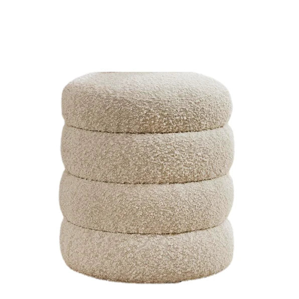 Bouclé Ottoman