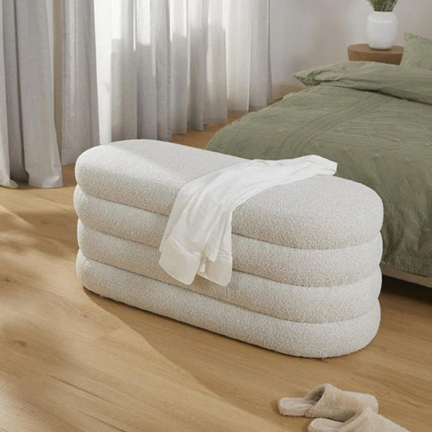 Bouclé Ottoman