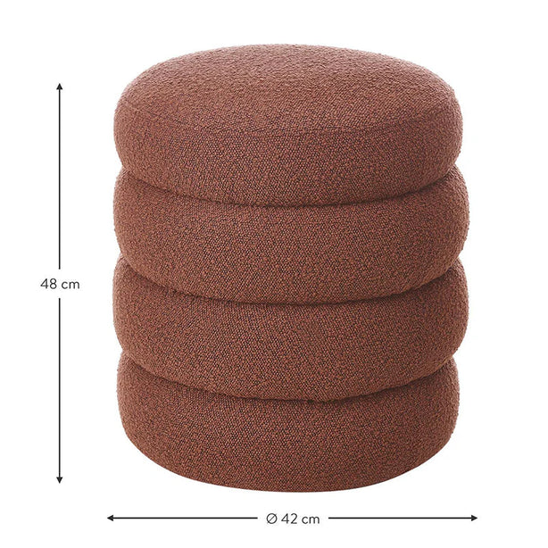 Bouclé Ottoman