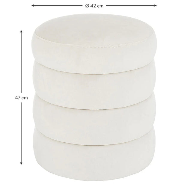 Bouclé Ottoman