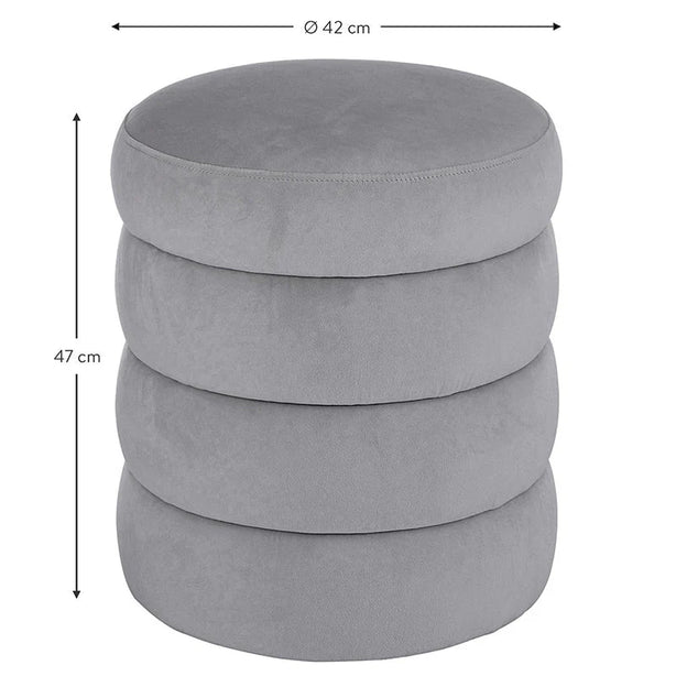 Bouclé Ottoman