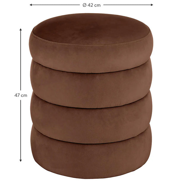 Bouclé Ottoman