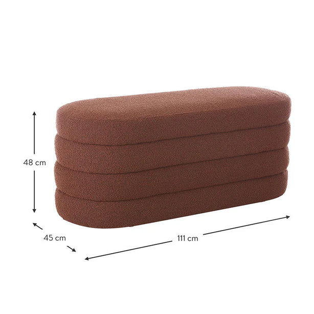 Bouclé Ottoman