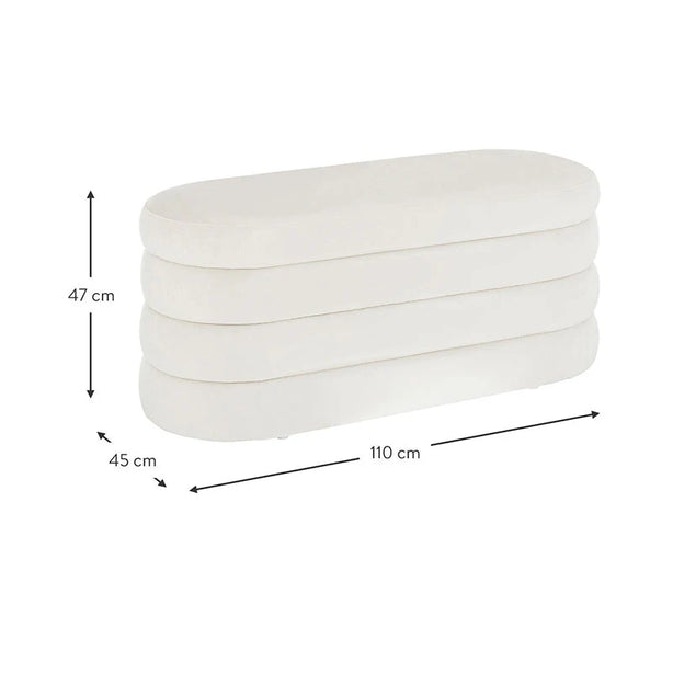 Bouclé Ottoman