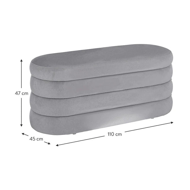 Bouclé Ottoman