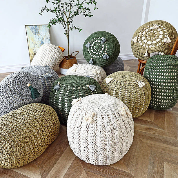 Knitted Tassel Futon