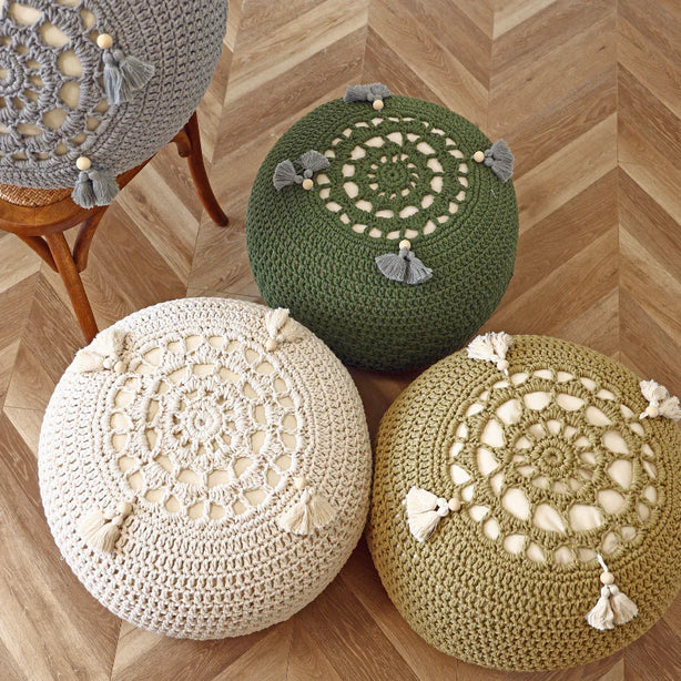 Knitted Tassel Futon