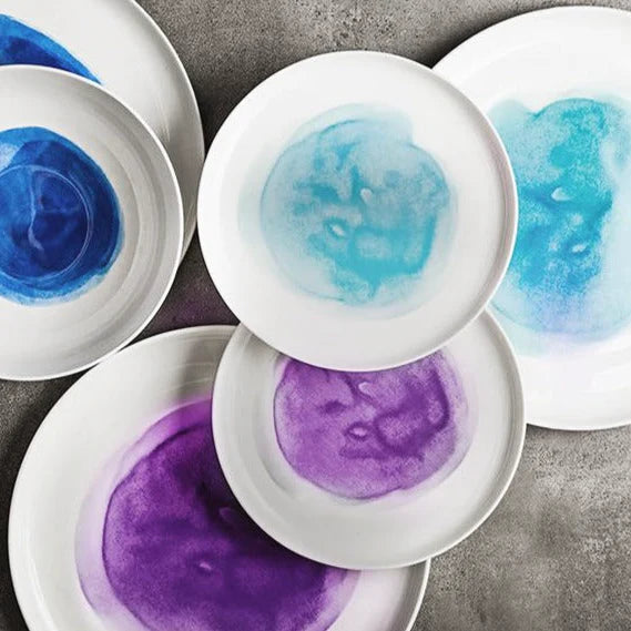 Watercolor Bone China Dinning Set