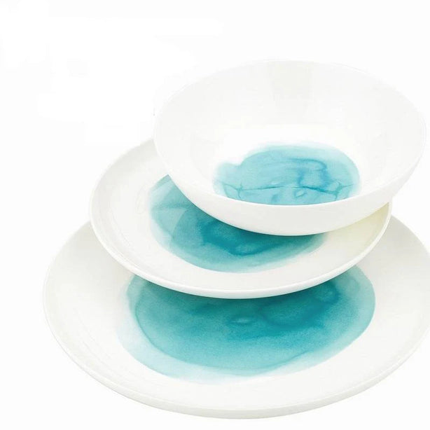 Watercolor Bone China Dinning Set