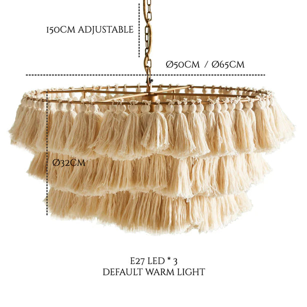 Boho Tassel Lamp