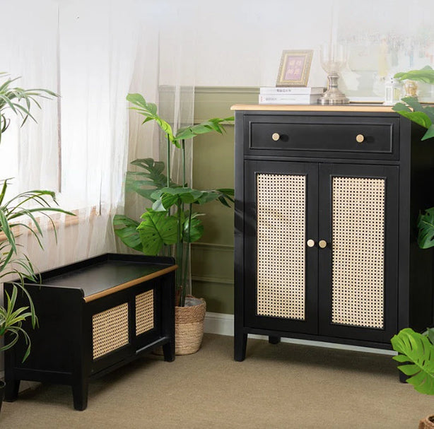 Ivy Rattan Shoe Cabinet