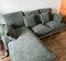 Oak Linen Sofa