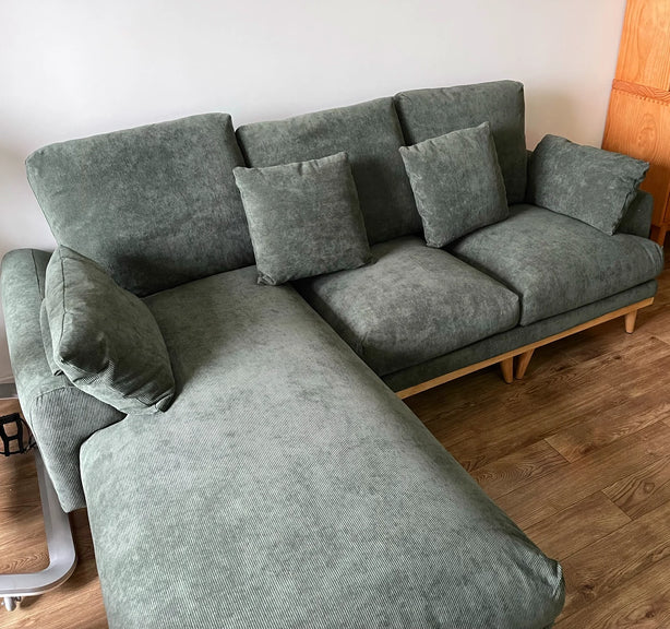 Oak Linen Sofa