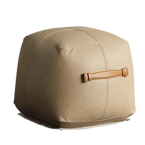 Cowhide Leather Ottoman
