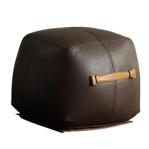 Cowhide Leather Ottoman