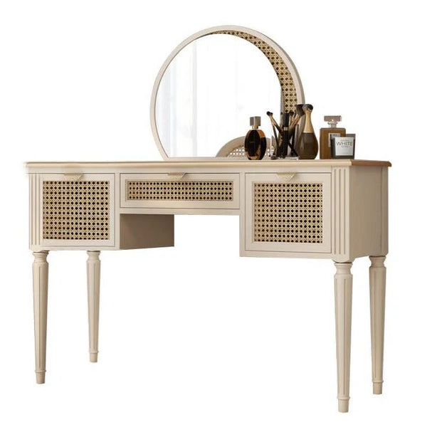 Ivy Rattan Vanity Set