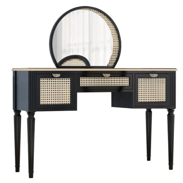 Ivy Rattan Vanity Set