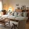 French Linen Ashwood Sofa