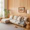 French Linen Ashwood Sofa