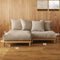 French Linen Ashwood Sofa
