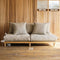 French Linen Ashwood Sofa