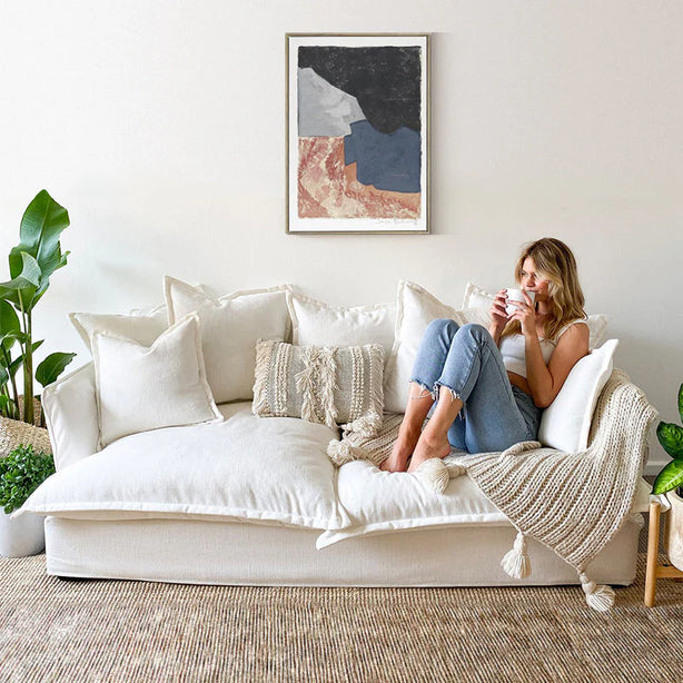 French Pinewood Sofa