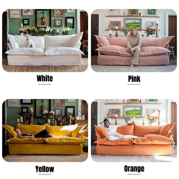French Pinewood Sofa