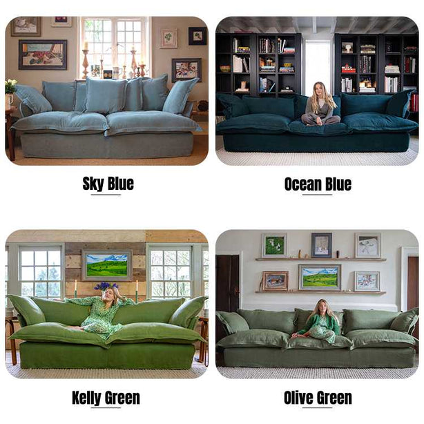 French Pinewood Sofa