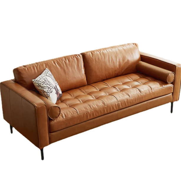 Italian Cowhide Leather Sofa
