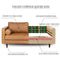 Italian Cowhide Leather Sofa