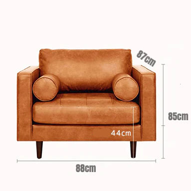 Italian Cowhide Leather Sofa