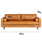 Italian Cowhide Leather Sofa
