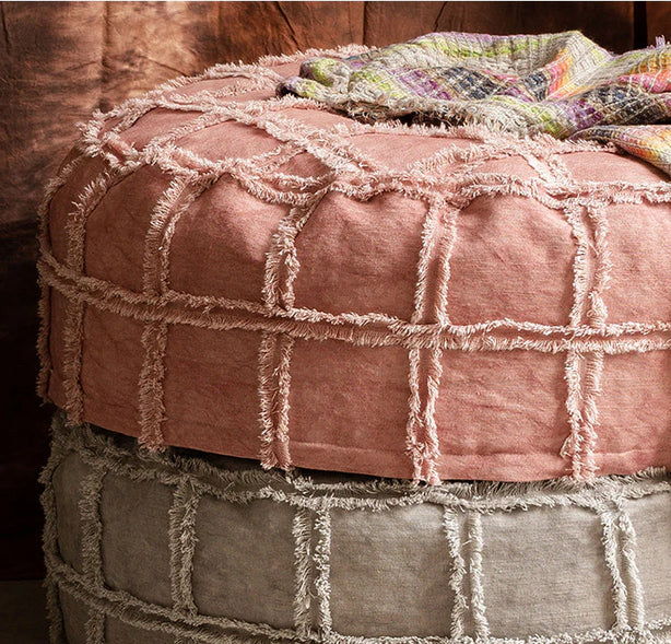 Cotton Tassel Pouf