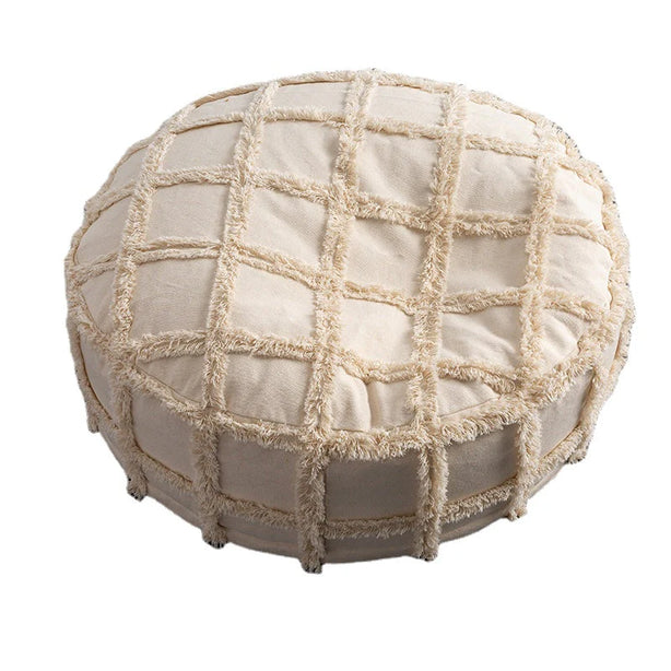 Cotton Tassel Pouf