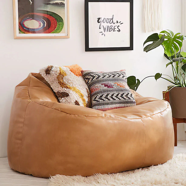 Leather Bean Bag Sofa