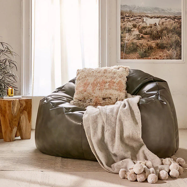 Leather Bean Bag Sofa