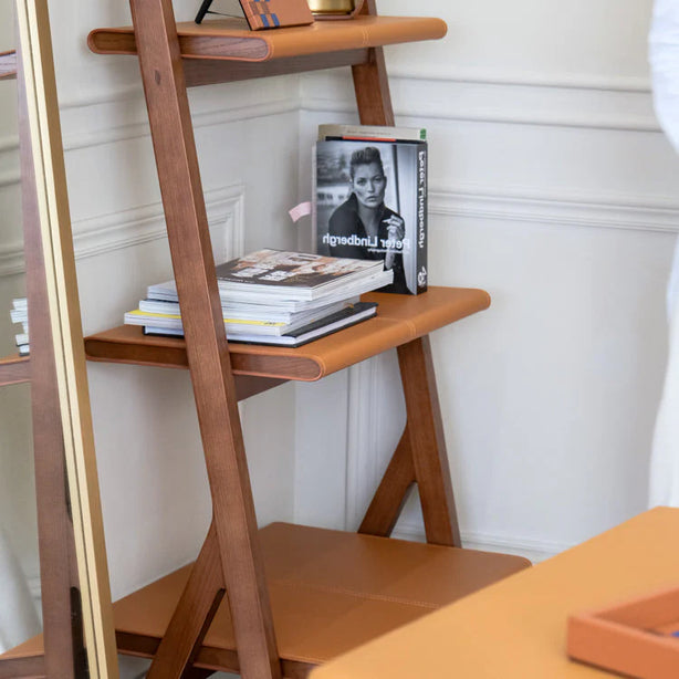 Howard Leather Bookshelf