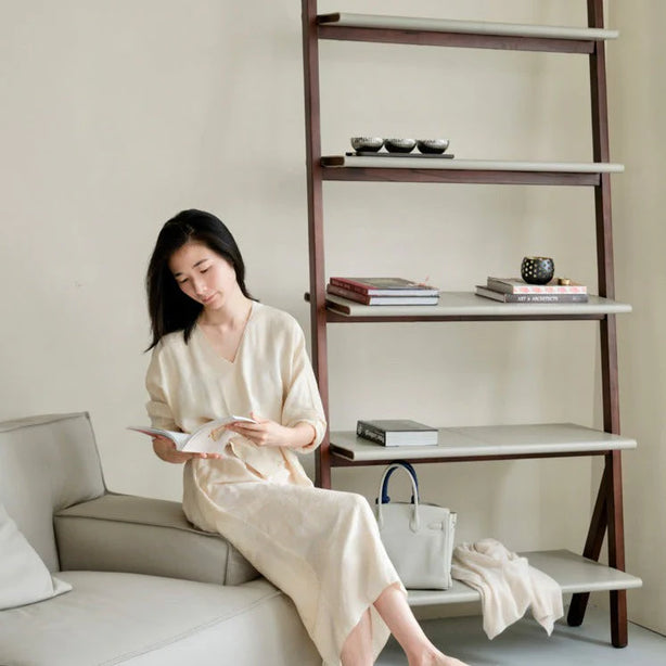 Howard Leather Bookshelf