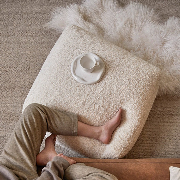 Bouclé Pouffe